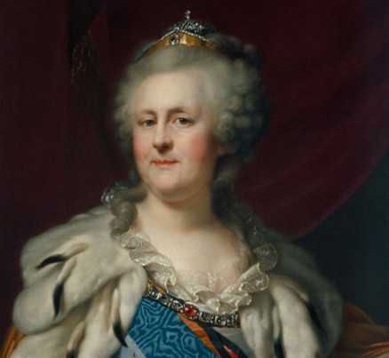 俄国女皇画像酷似英国首相卡梅伦（图）