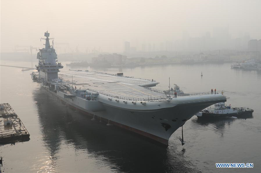 英语热词∣国产航母 domestically-built aircraft carrier