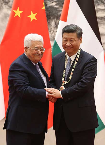 巴勒斯坦总体访华结束 中方提出四点倡议