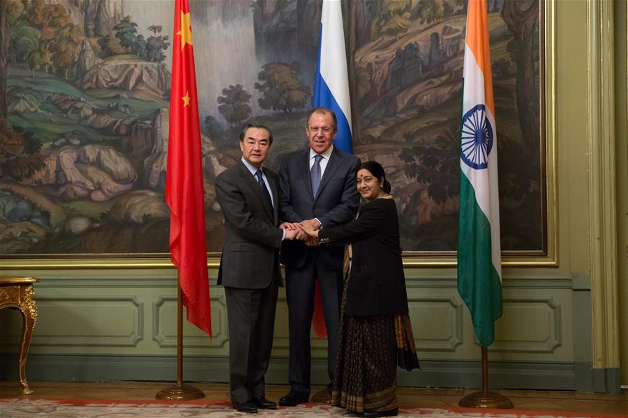 More cooperation among China, Russia, India for bigger role