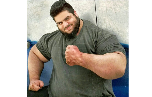伊朗男子重155公斤 身材如真实版绿巨人