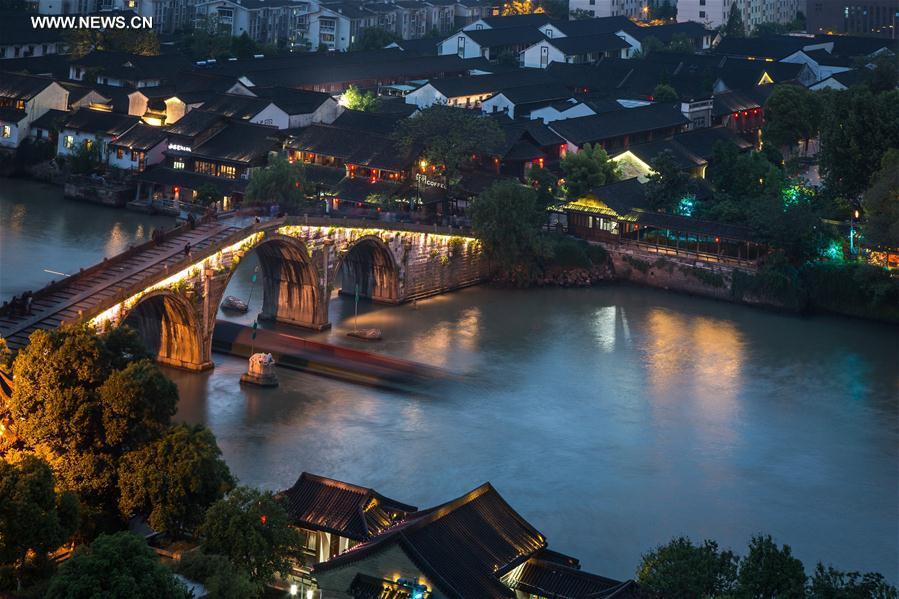 Host city of Hangzhou lights up to welcome visitors