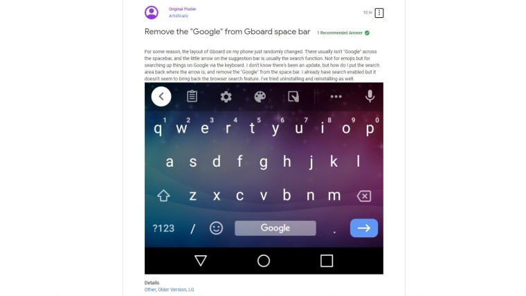 Google在安卓手机键盘上加了logo，网友们很生气